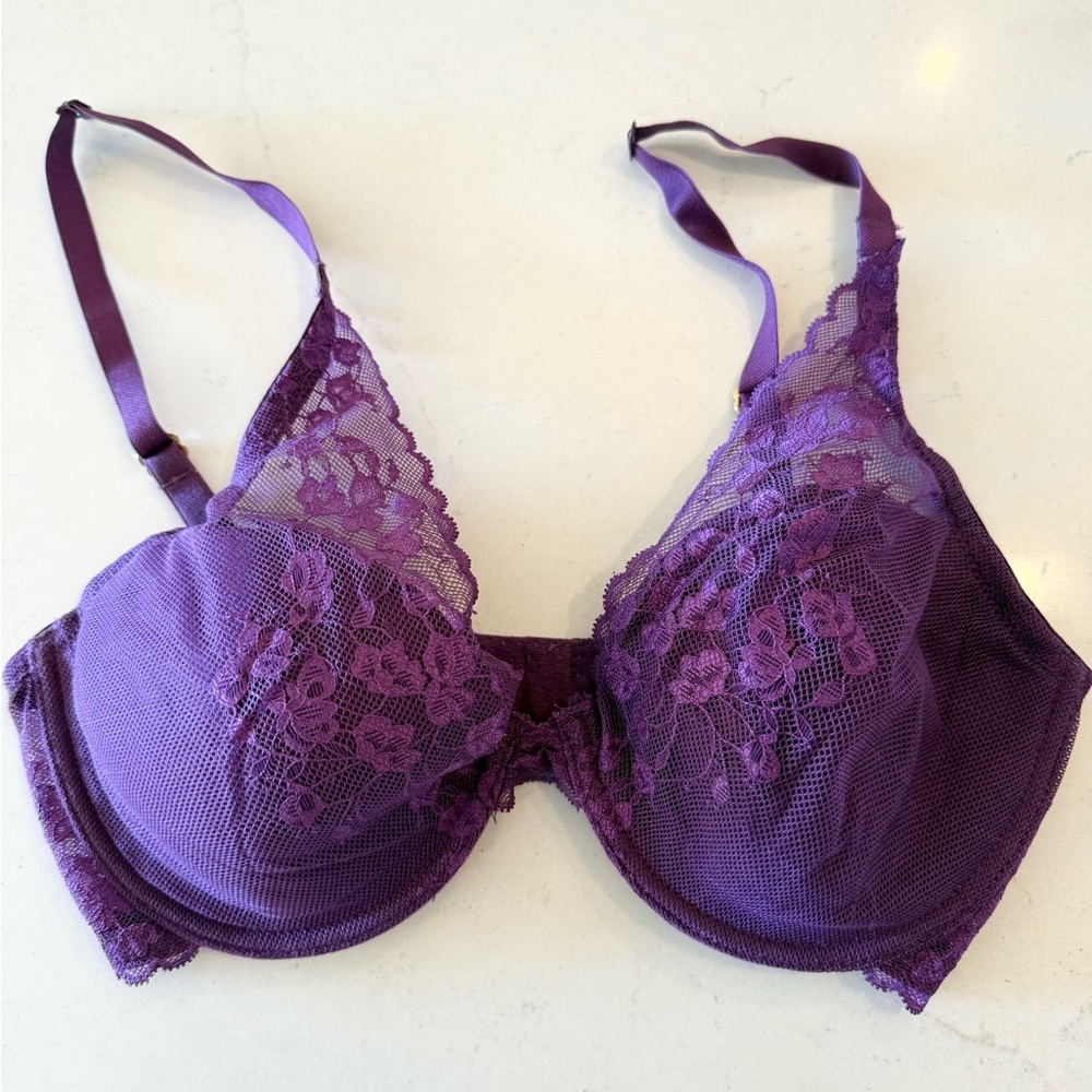 Natori Cherry Blossom Convertible Underwire
Bra Purple 32DD
